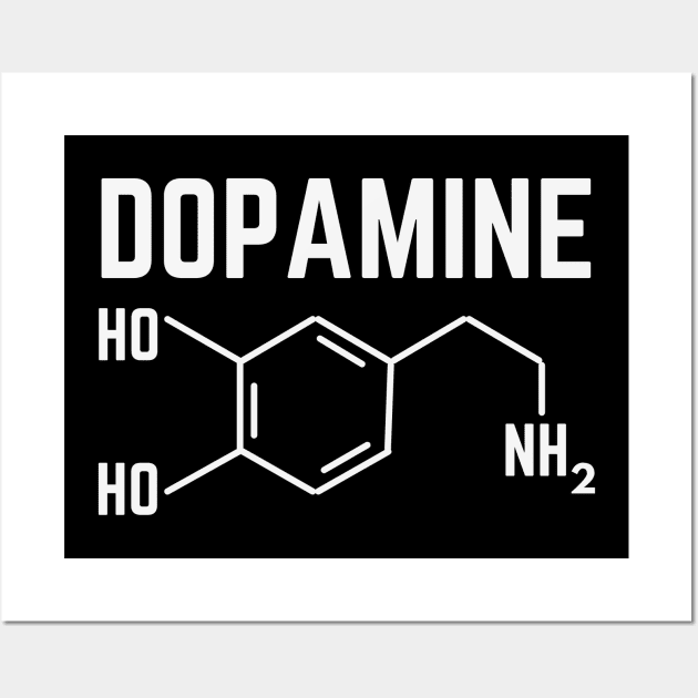 Dopamine Molecule Wall Art by Minimal Mods